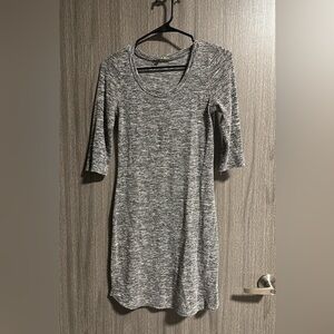 Fitted sweater dress